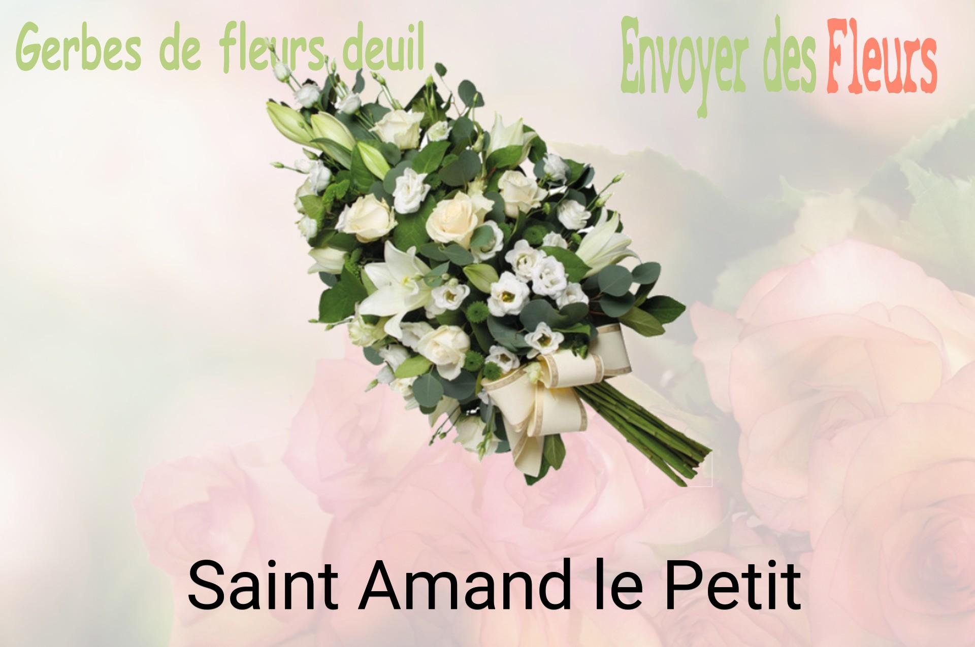Gerbe de fleurs de deuil livrée à Saint-Amand-le-Petit